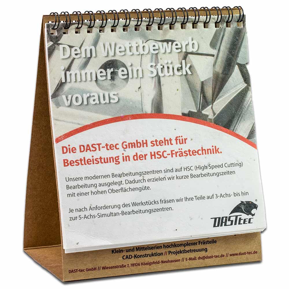 Samenpapier-Tischkalender - Weihnachten - Tomate