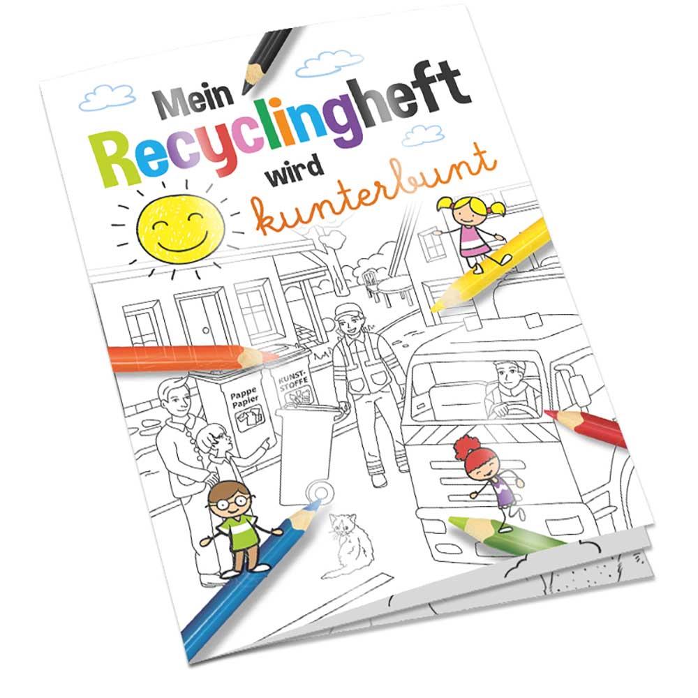 Malbuch / Mal-Set A6 - Recycling - Malbuch neutral