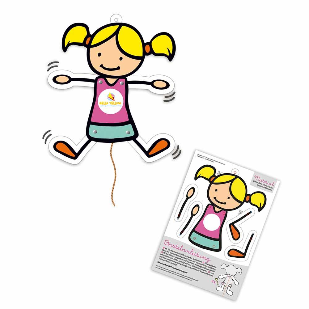 Hampelfiguren-Bastelset A4 - in weißem Briefumschlag