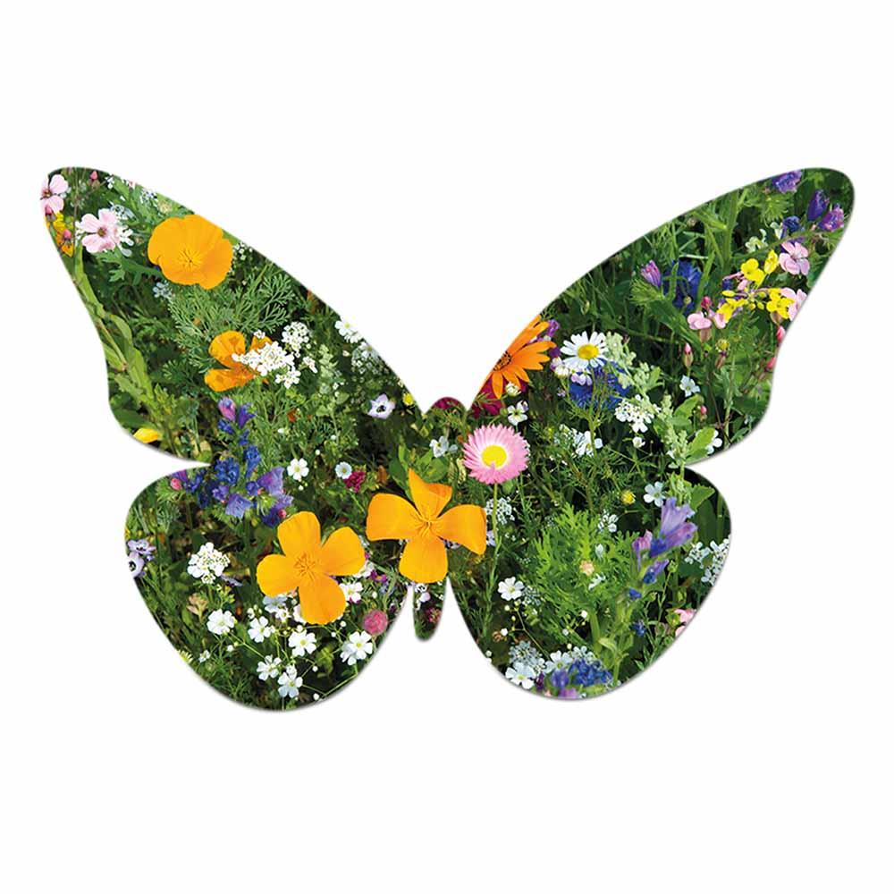 Samenpapier in Klappkärtchen Ei - Schmetterling