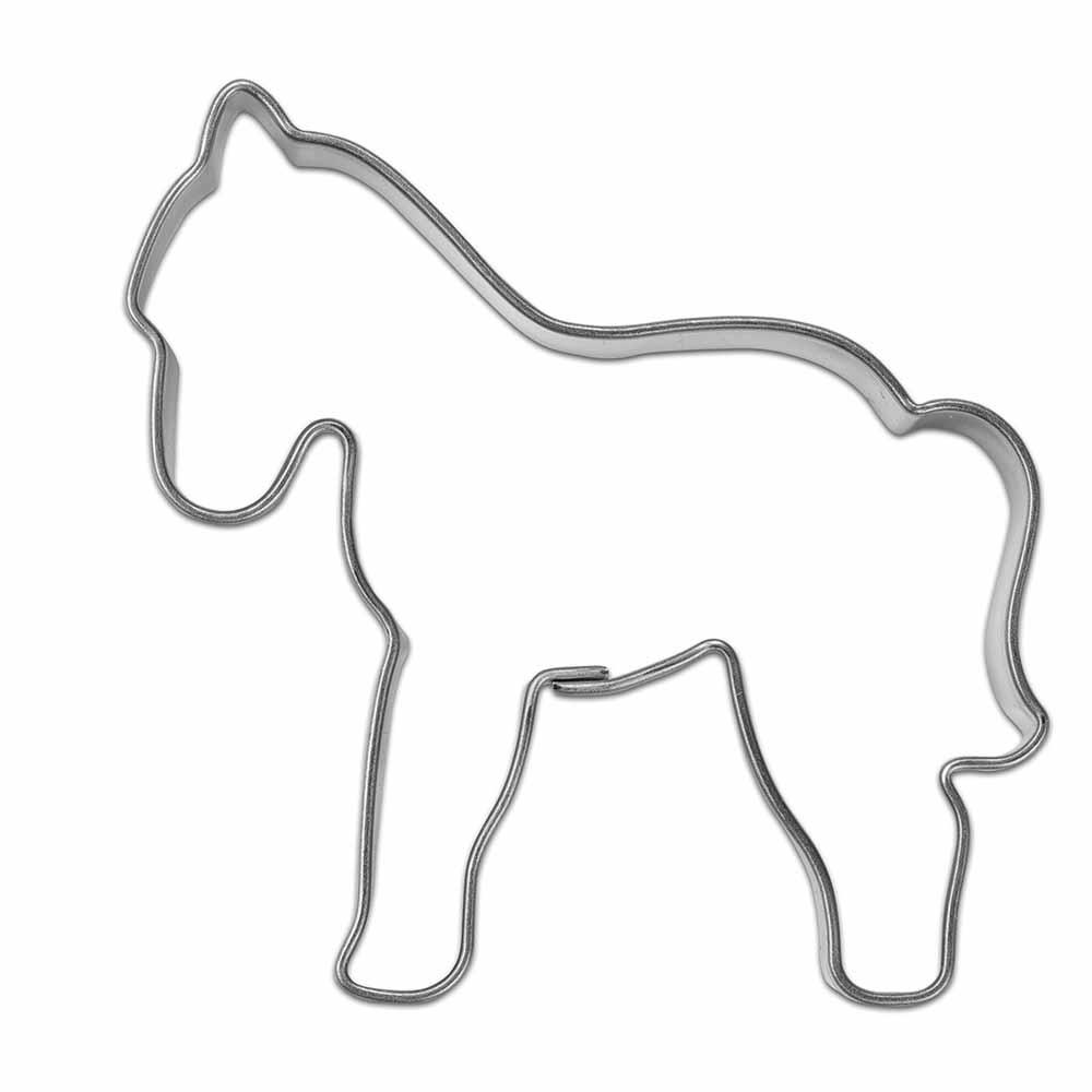 Backförmchen Single-Pack - Haustiere - Pferd 4/0-c, Lasergravur