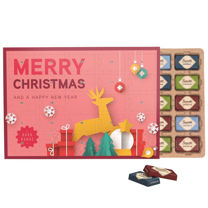 Premium Tisch Adventskalender Eco