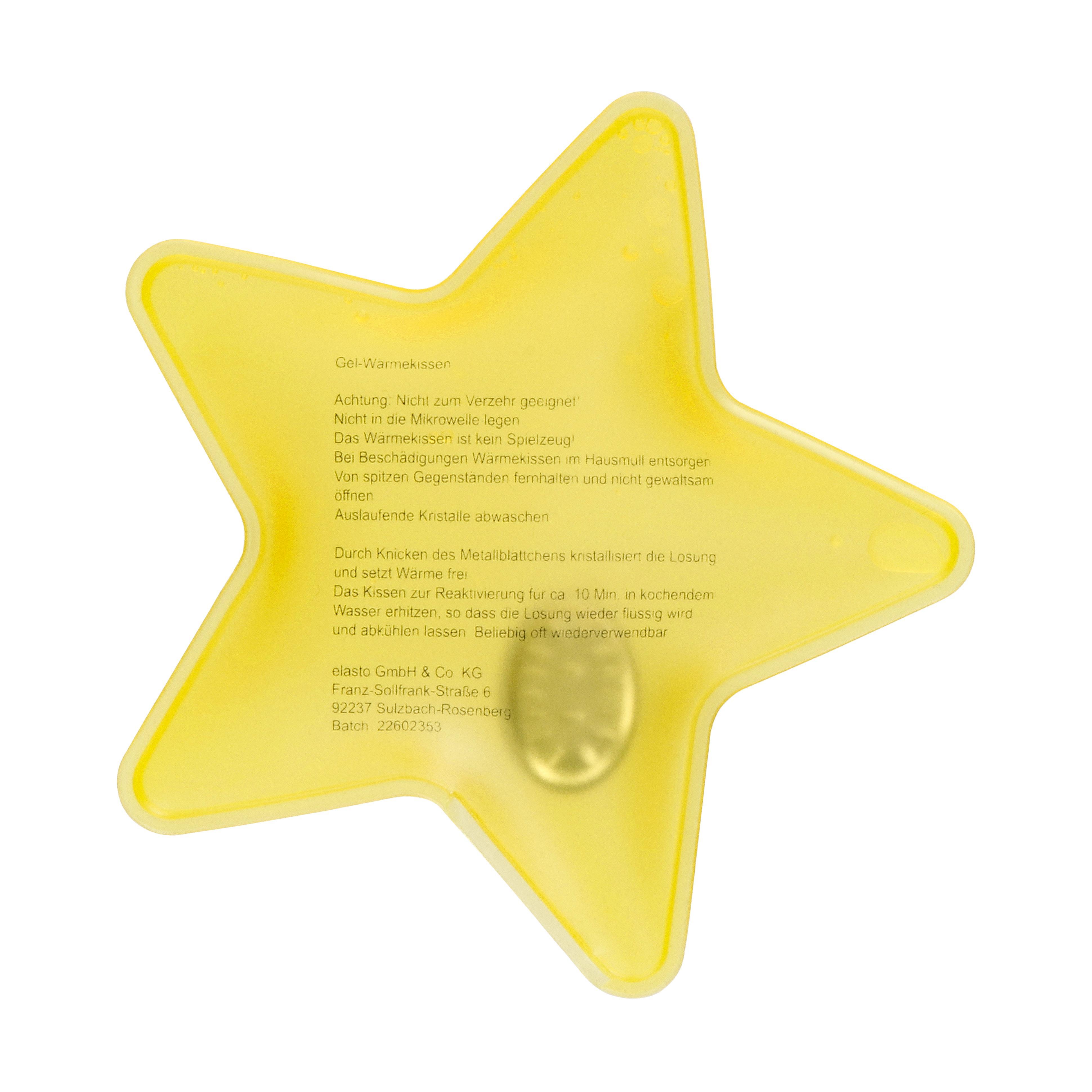 Gel-Wärmekissen ´Stern´, klein