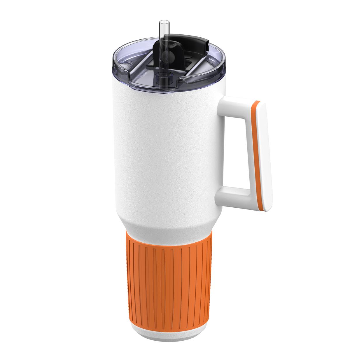 orange, weiß