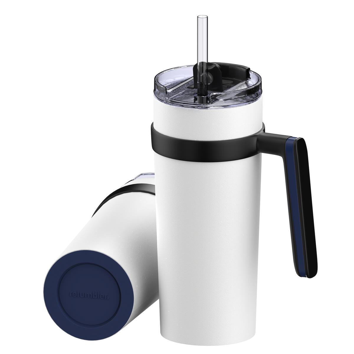 dunkelblau, weiß