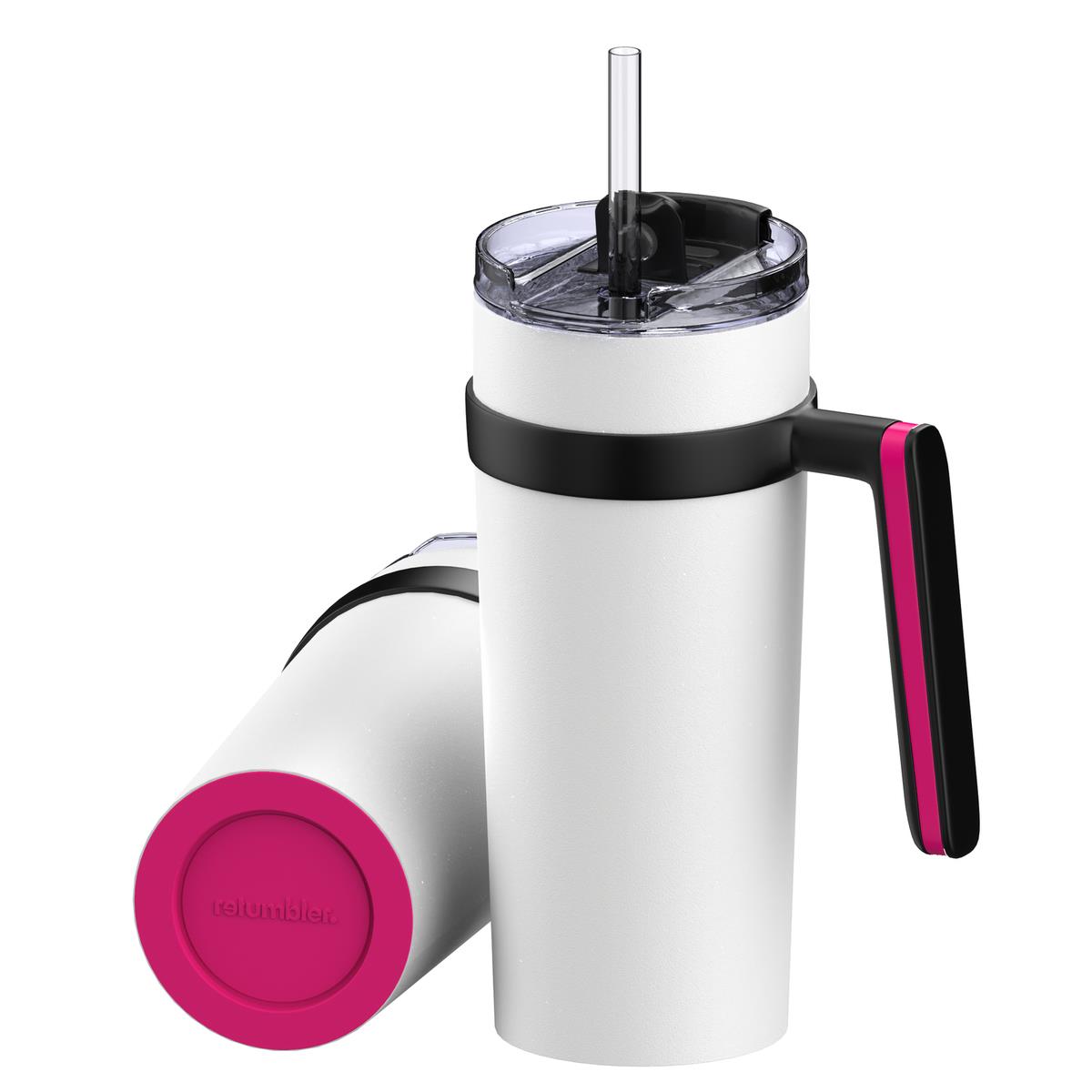 magenta, weiß