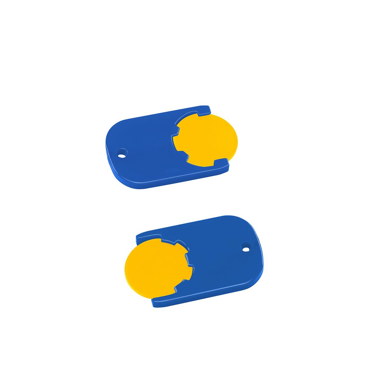Chip gelb, Chiphalter blau