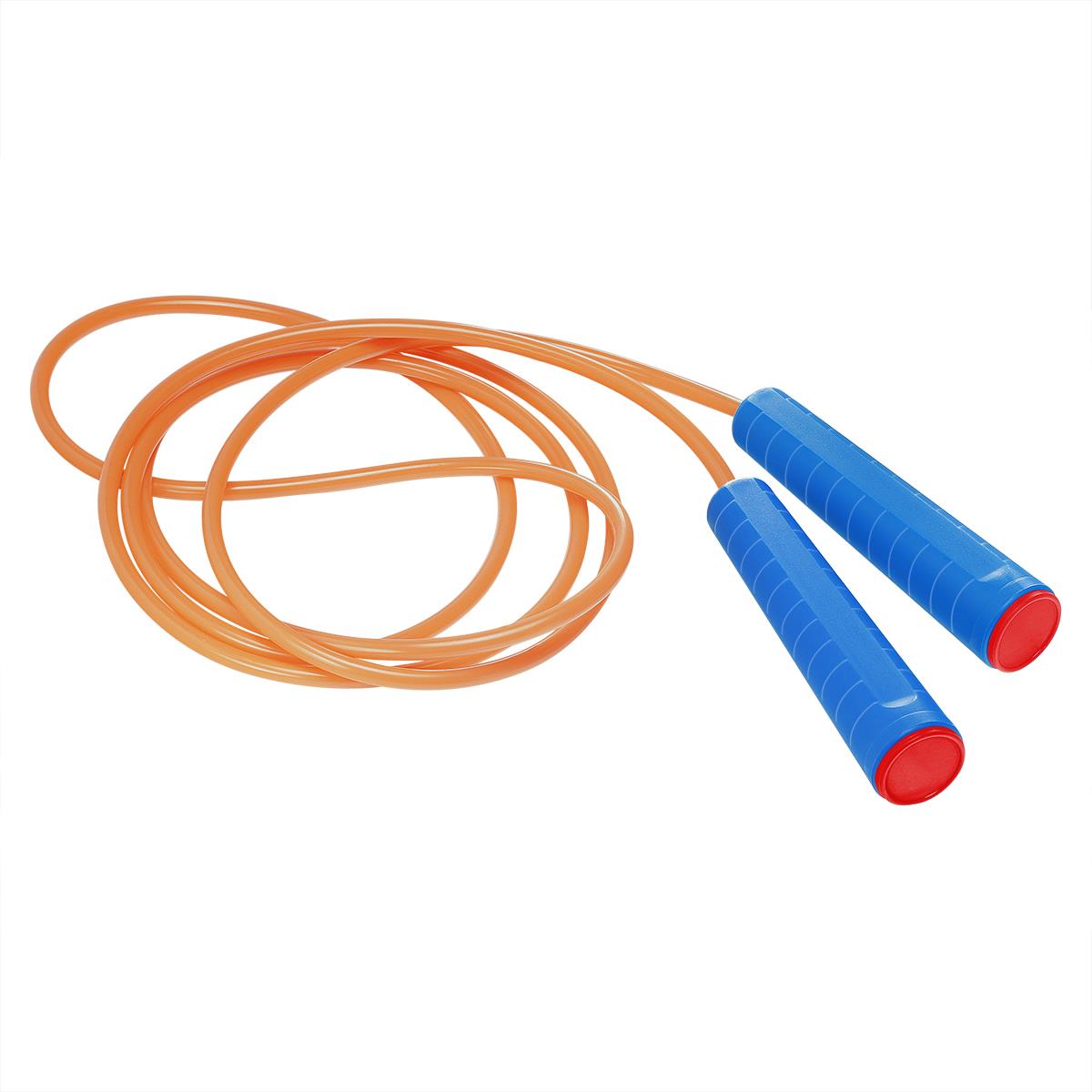 Griff blau, Deckel rot, Seil neonorange