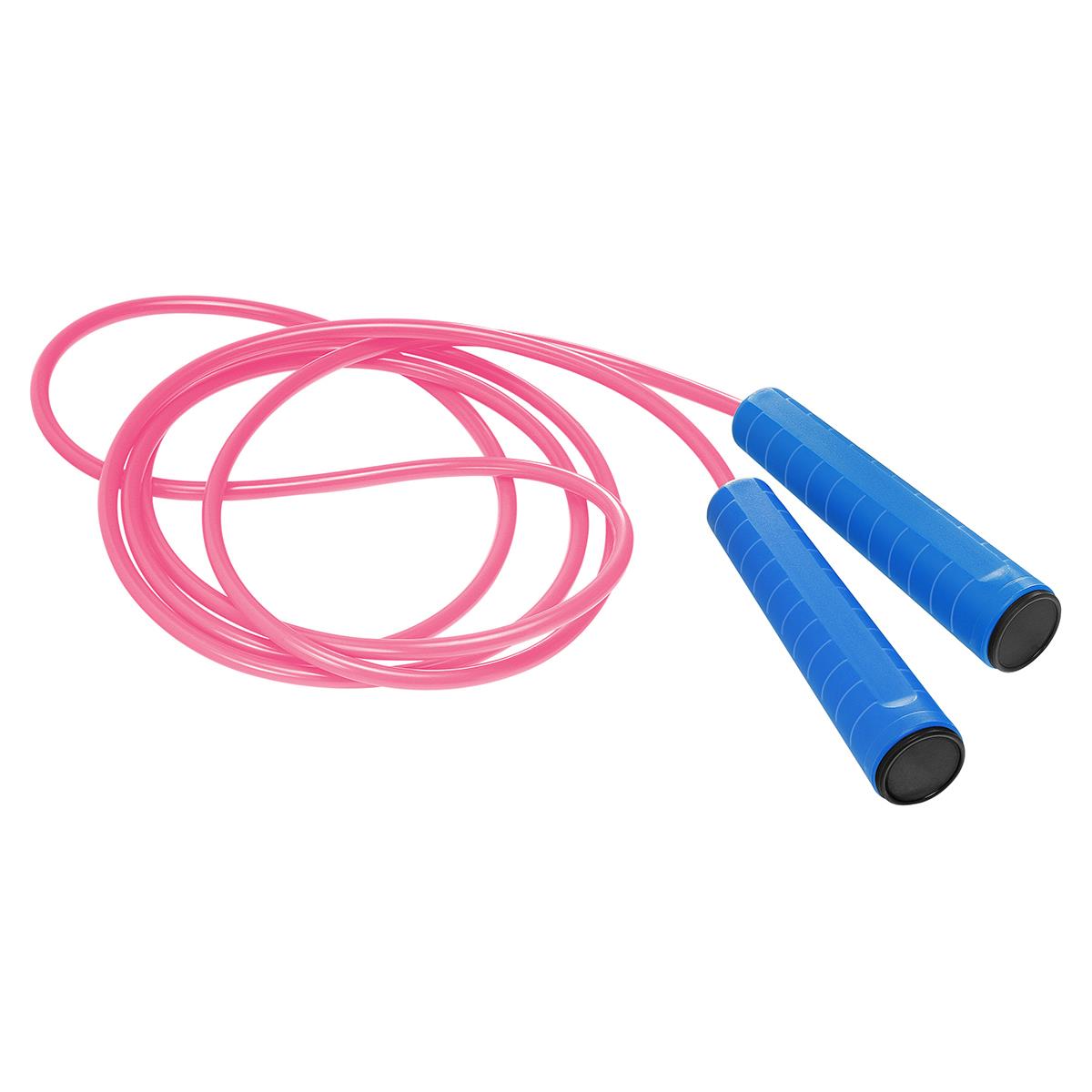 Griff blau, Deckel schwarz, Seil pink