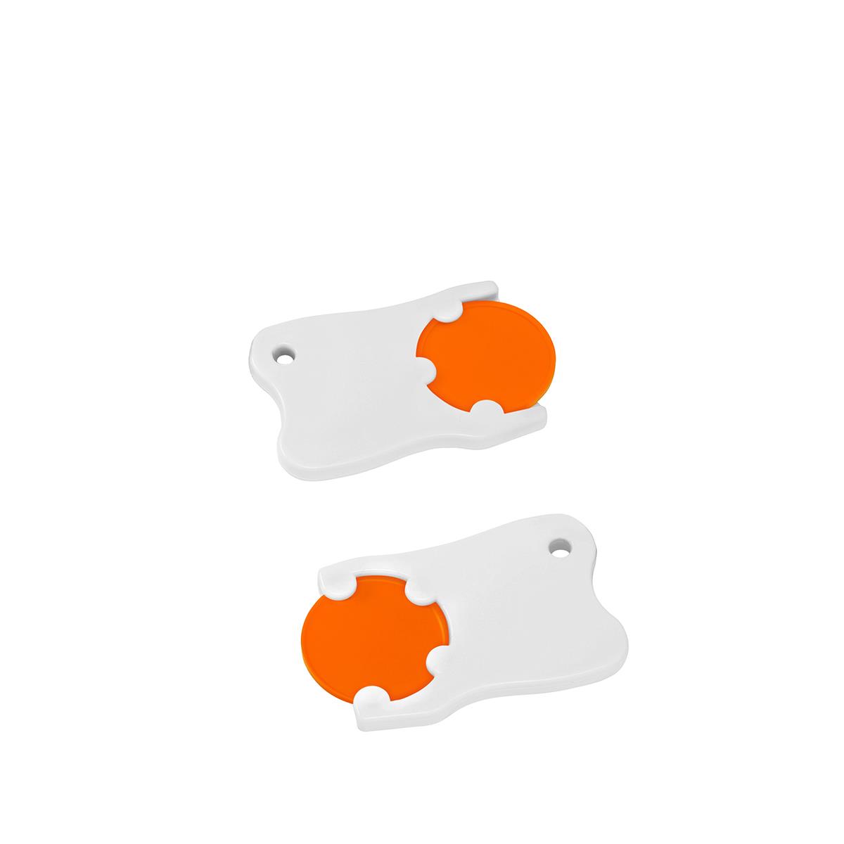 Chip orange, Chiphalter weiß
