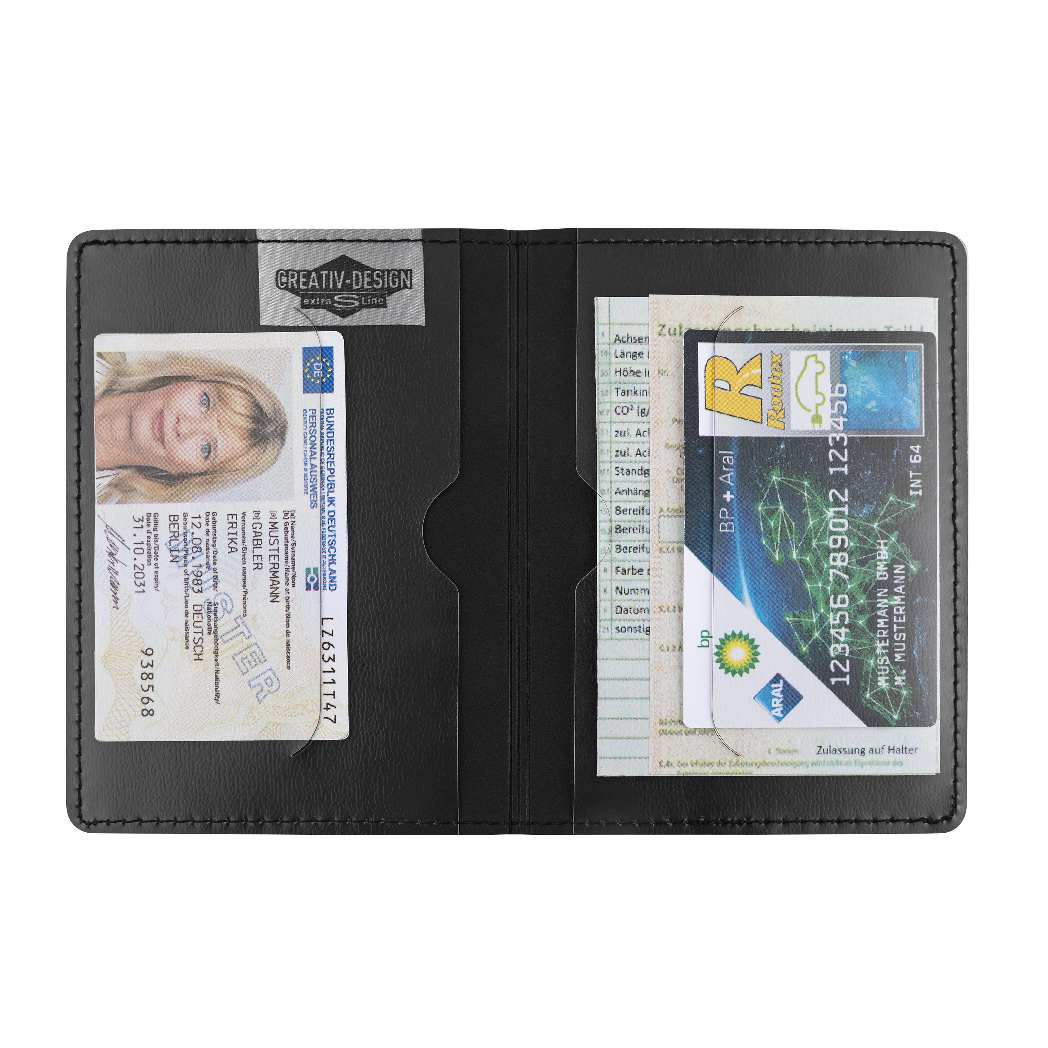 Blackmaxx® Kunstleder Führerscheintasche ´EcoCraft Basic´