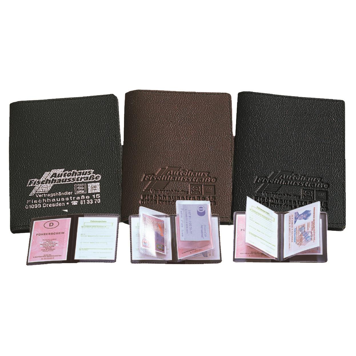 CreativDesign Ausweistasche ´Soft´ 4 Fächer schwarz