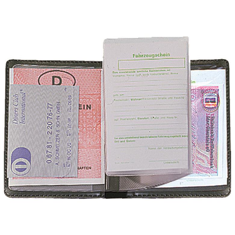 CreativDesign® Ausweistasche ´LefastoffOffenkantig´ schwarz