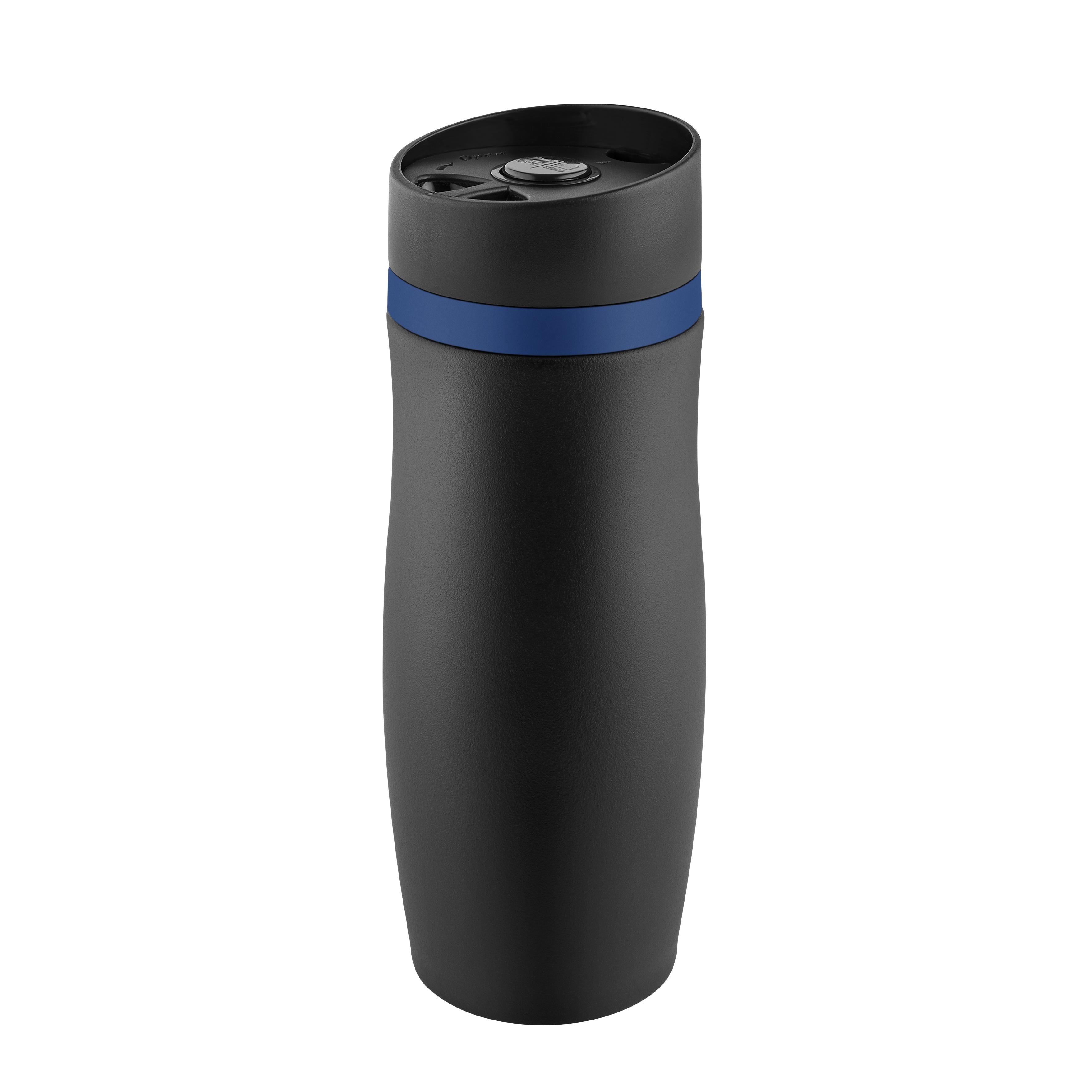 Metmaxx® Thermobecher ´CremaExtensaNero´ schwarz/Ring blau