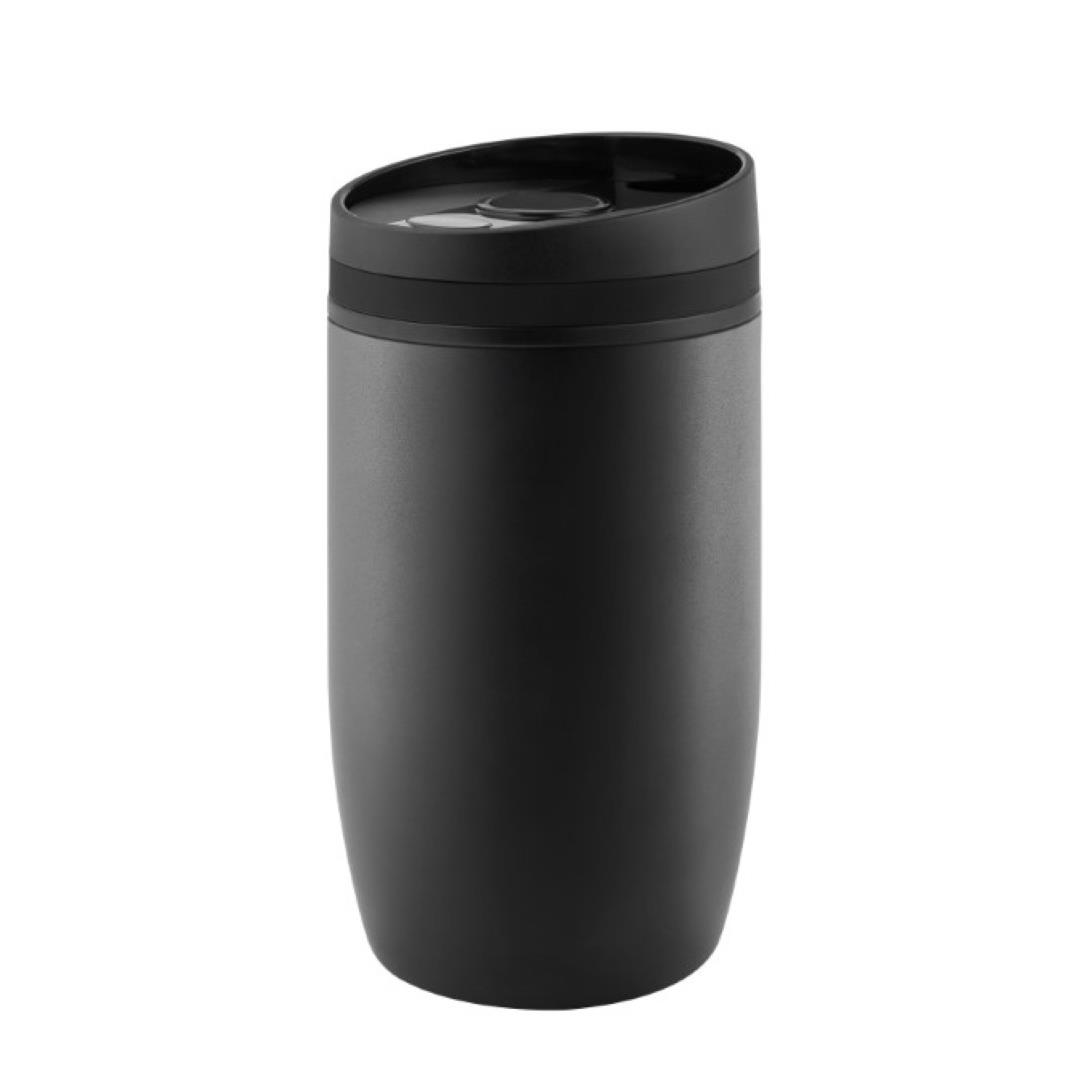 Metmaxx® Thermobecher ´CremaOfficinaNero´ schwarz/Ring schwarz