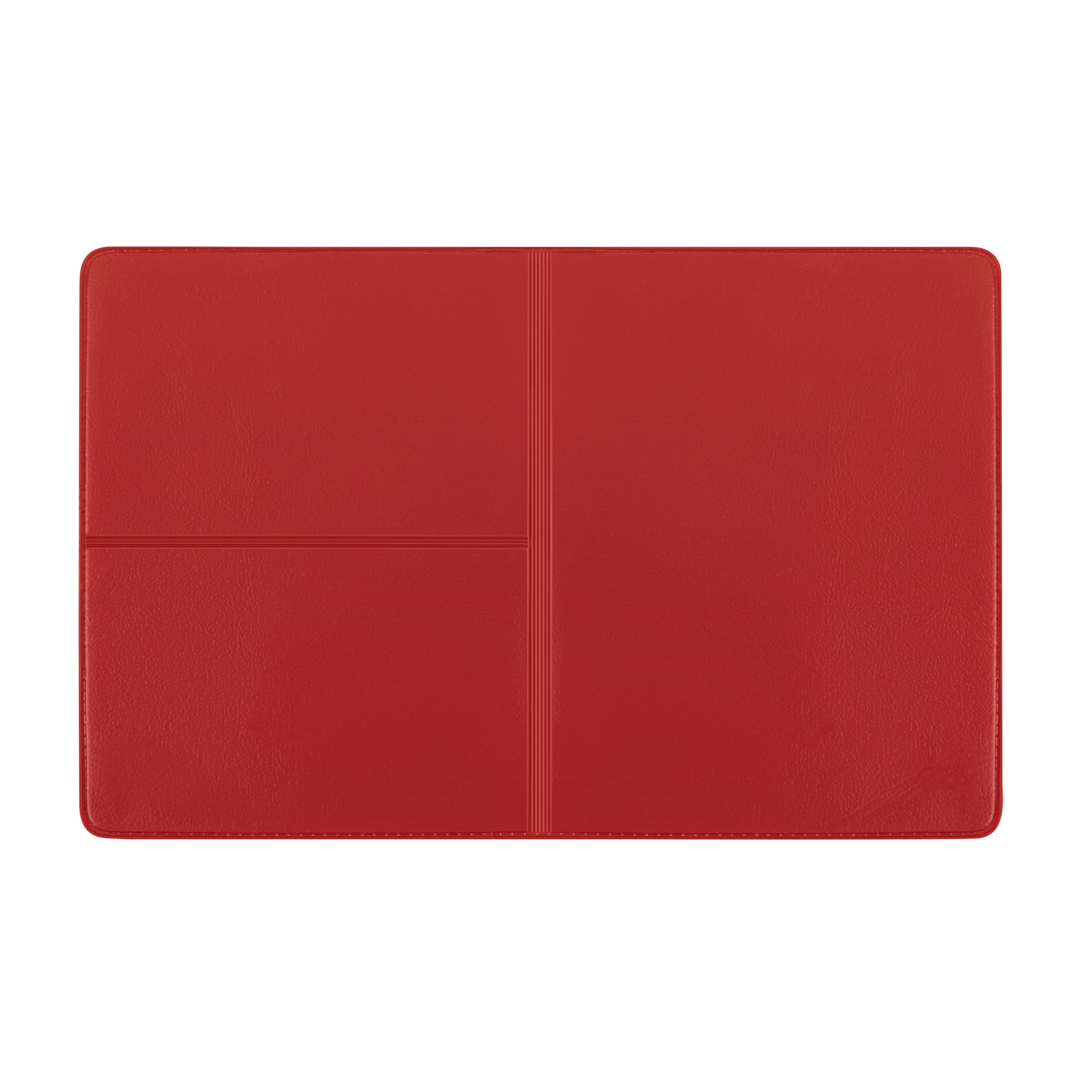 CreativDesign® Ausweistasche ´Euro´ Normalfolie rot mit Einschub