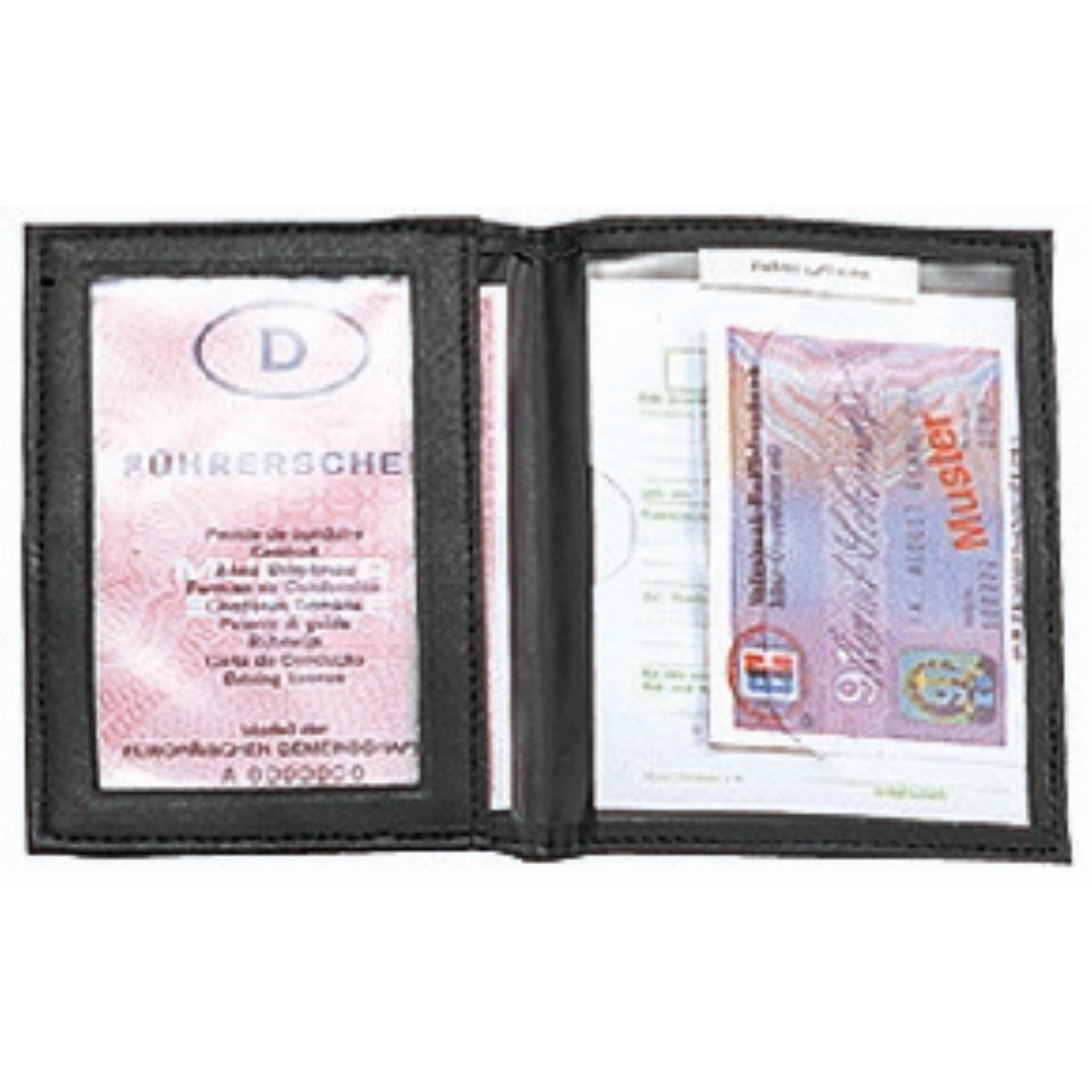 CreativDesign® Ausweistasche ´CD´ schwarz/rot