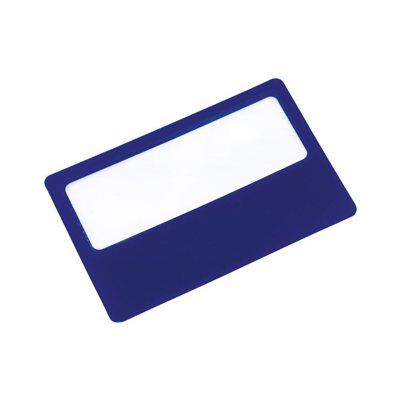 Kreditkartenlupe ´Support´, blau
