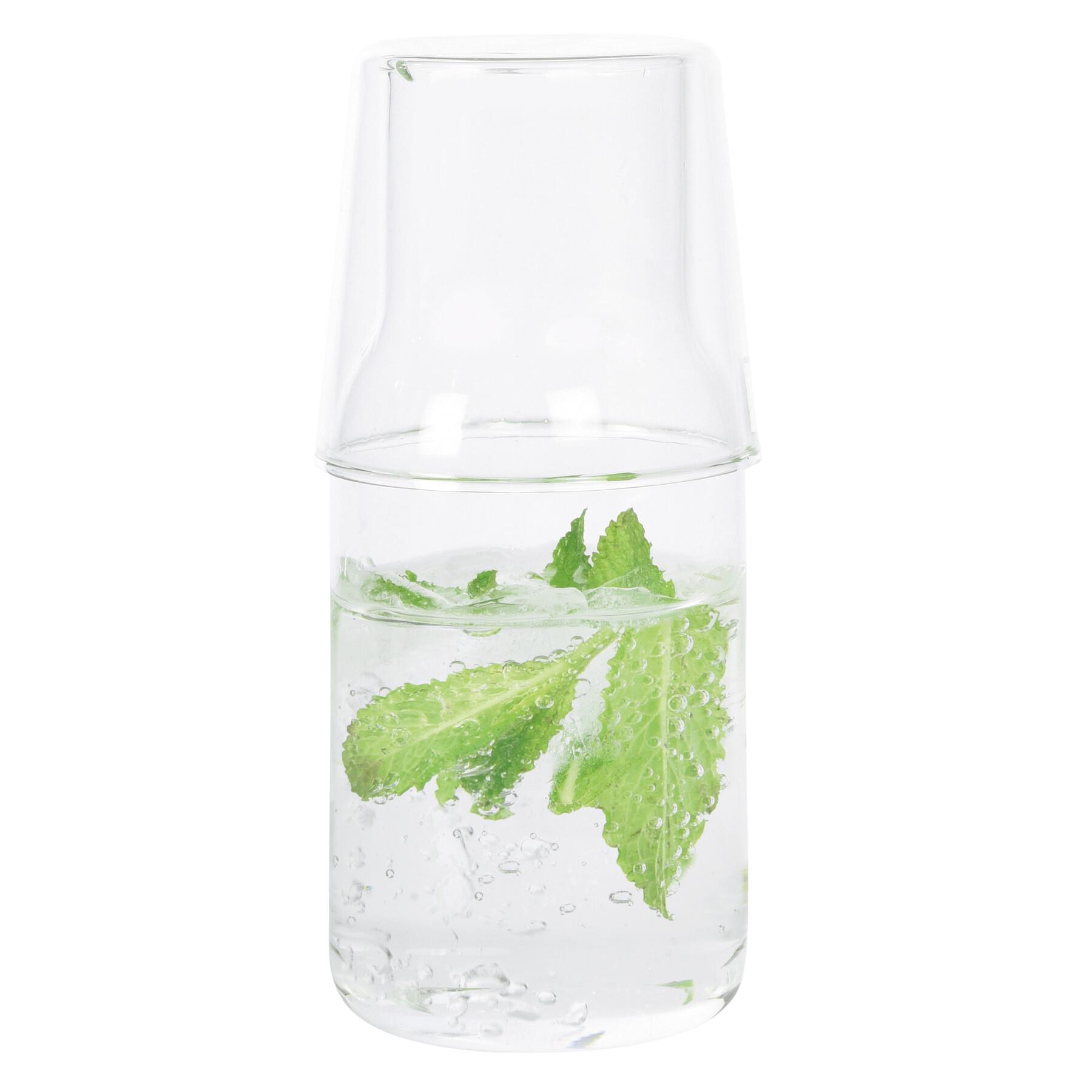 CALMY - Glaskaraffe mit Trinkglas