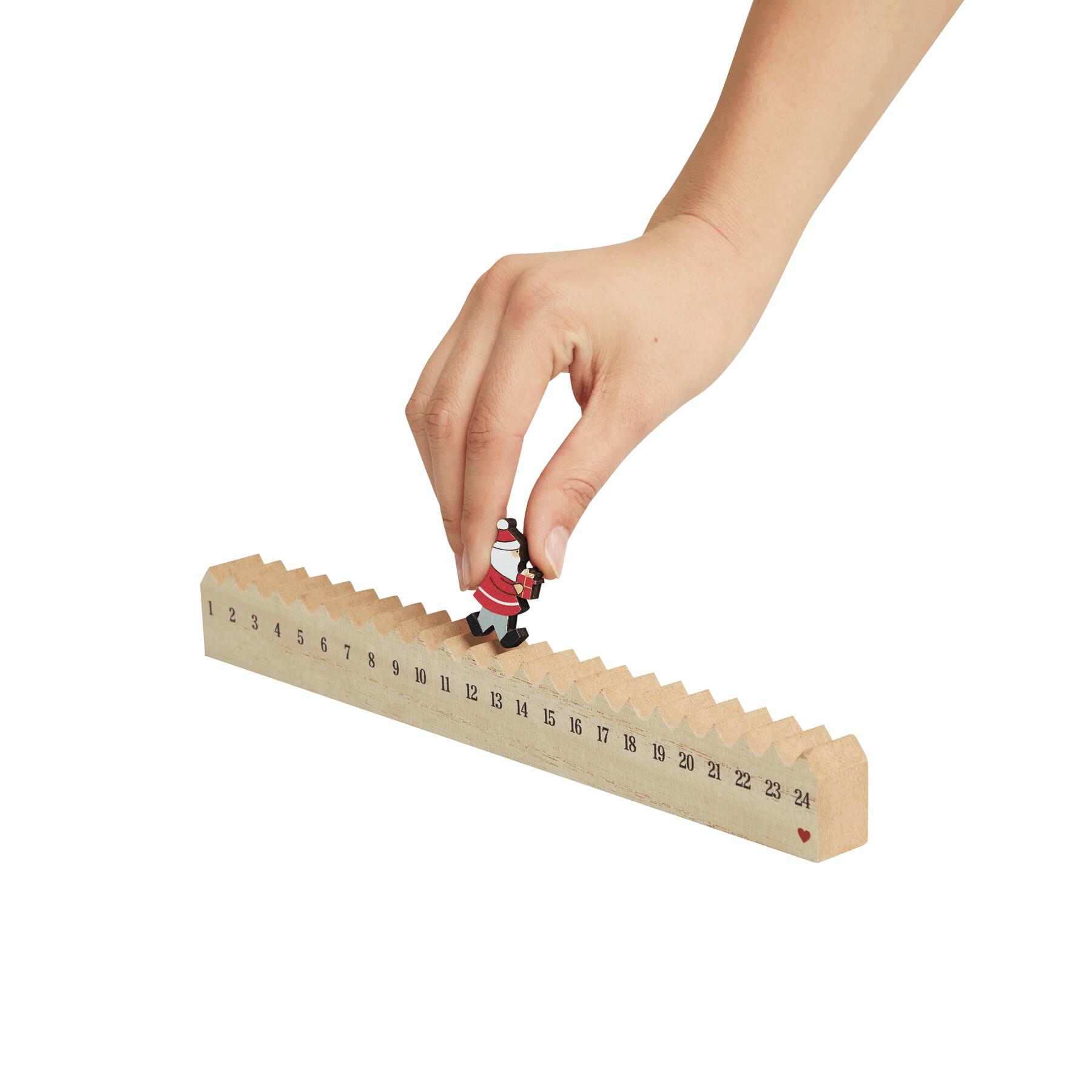 WALKING SANTA - Holz-Kalender