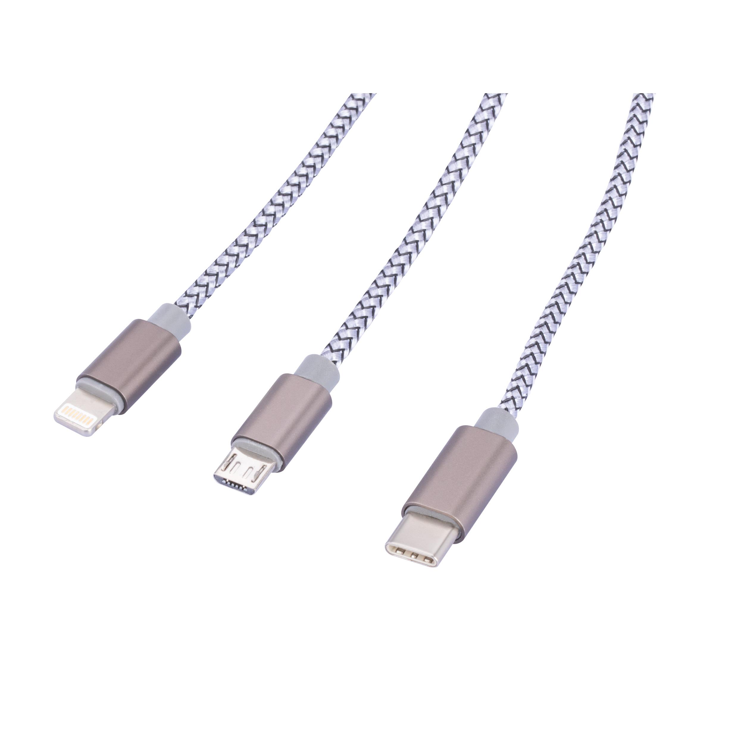 TROIKA Ladekabel TROIKA DREIZACK