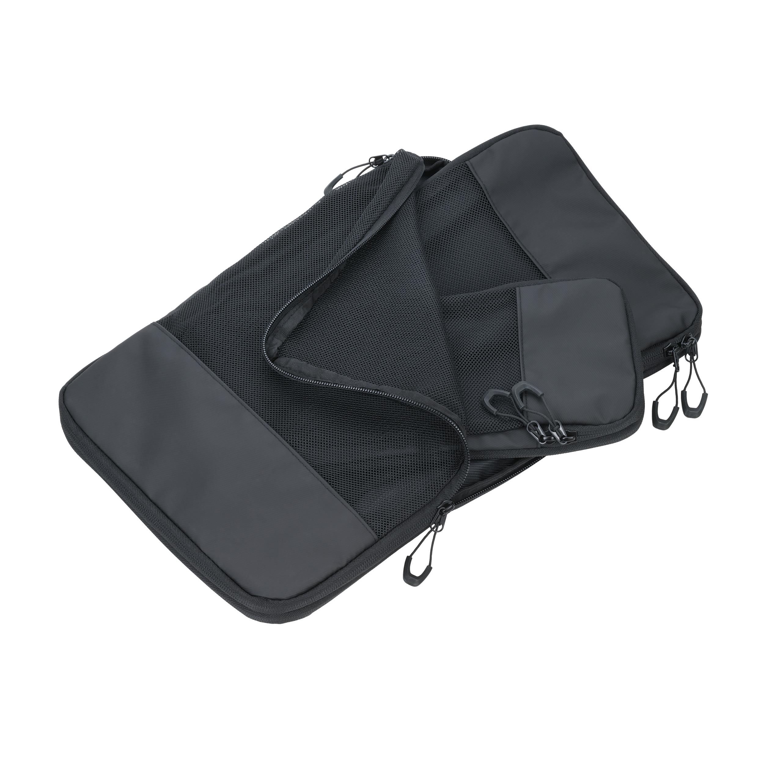 TROIKA Reise-Kompressionstaschen Set TROIKA BLACK PACKING CUBES
