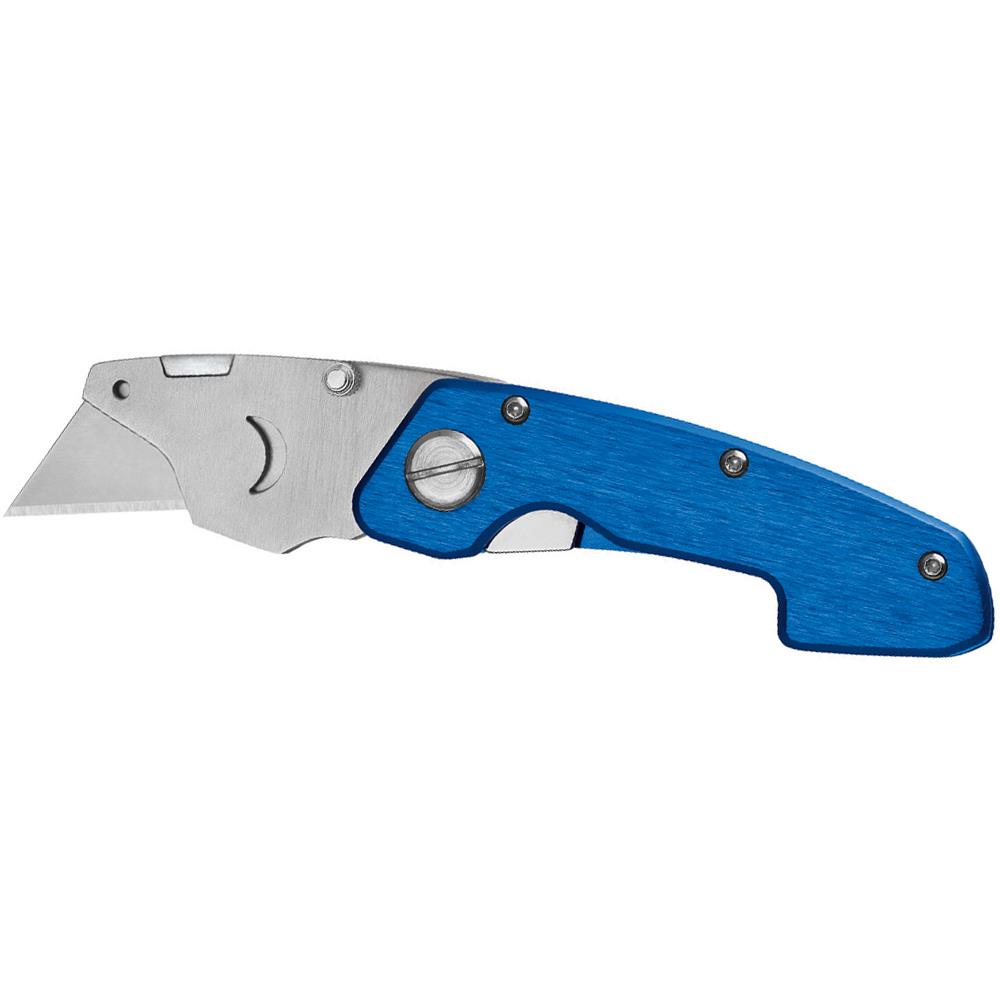 Trapezklingen-Klappmesser ´Piranha blau´