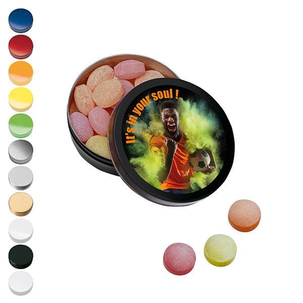XS-Taschendose mit XS-Kalfany-Fruchtbonbons, 16g