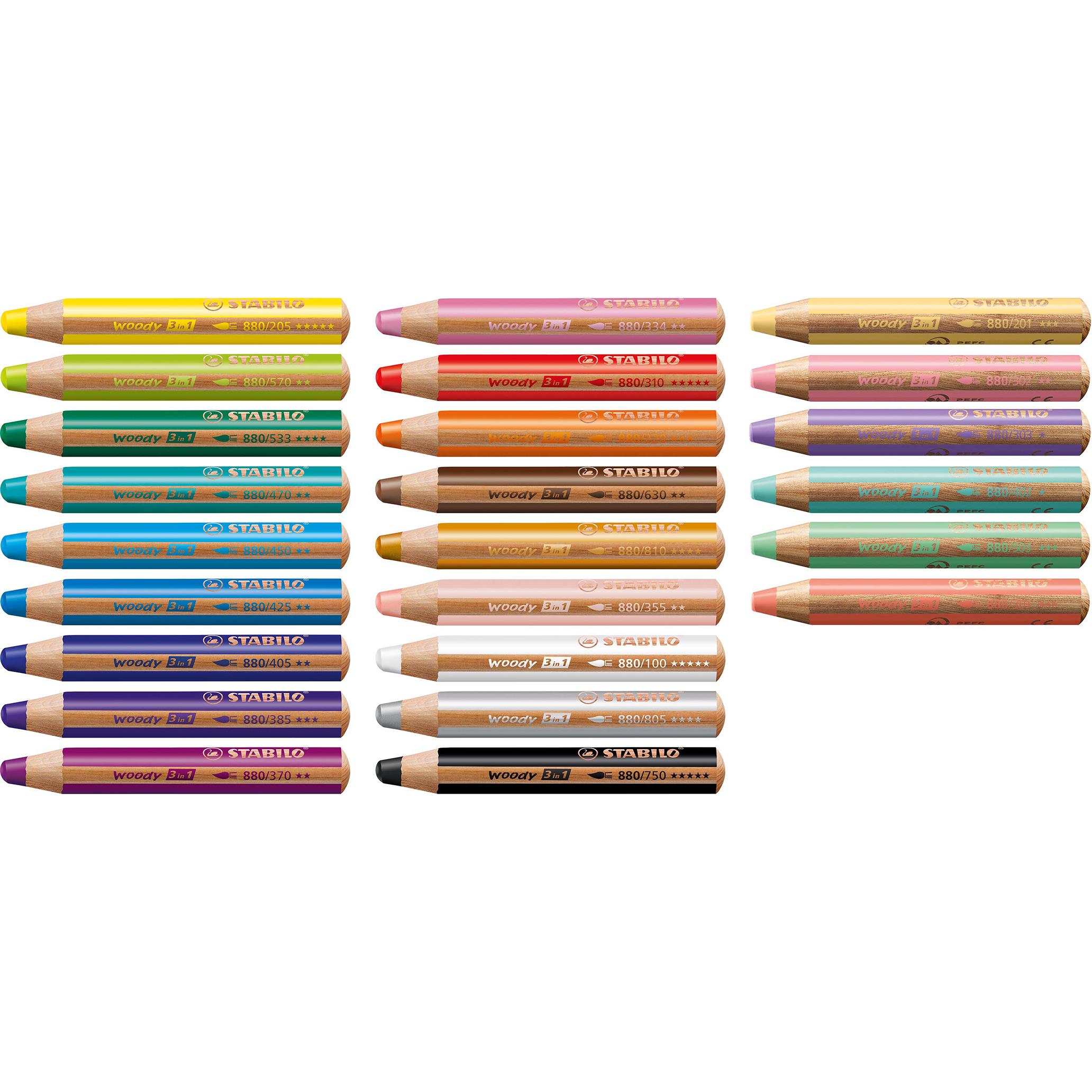 STABILO woody 3 in 1 Farbstift 1er-Set