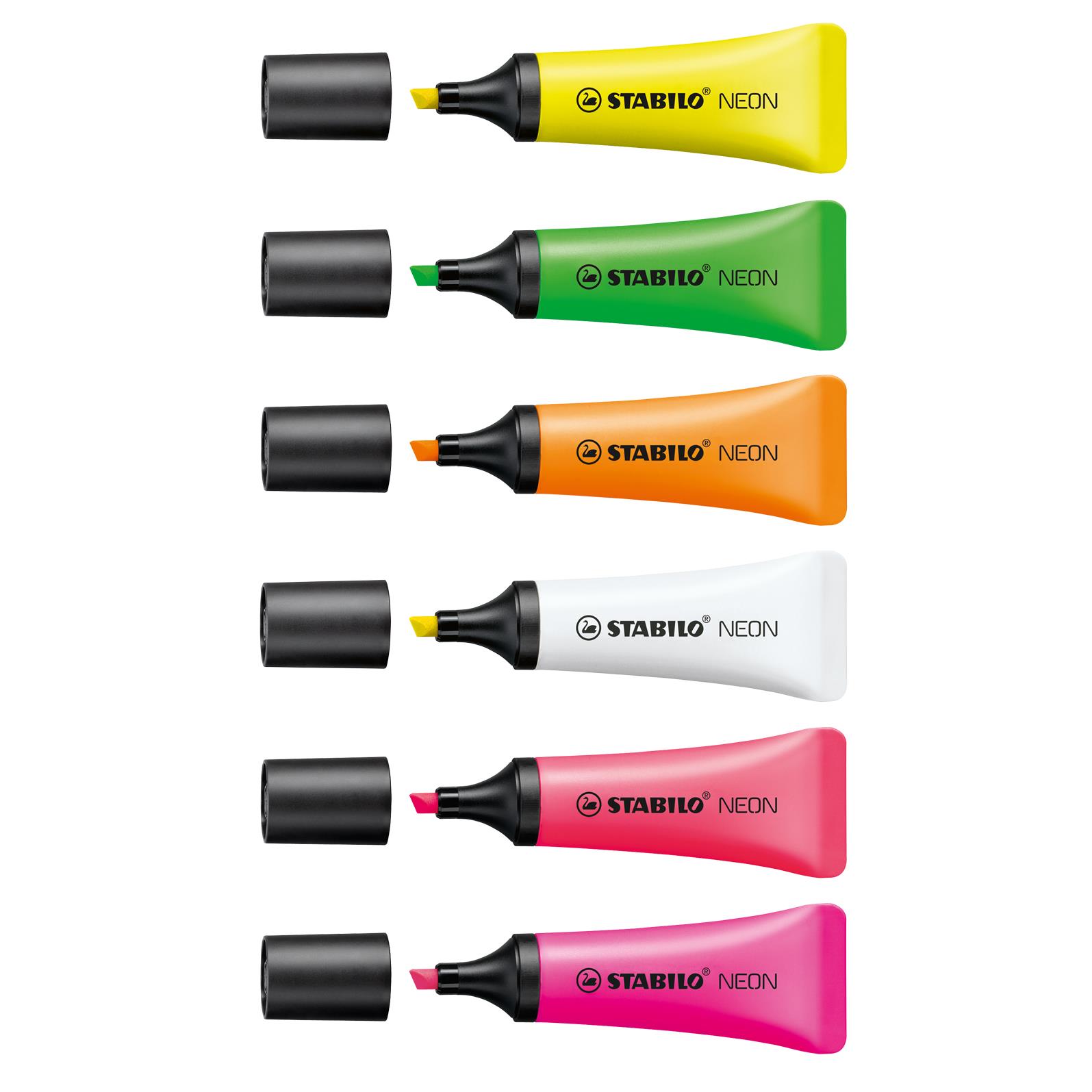 STABILO NEON 2er Zip-Etui Leuchtmarkierer