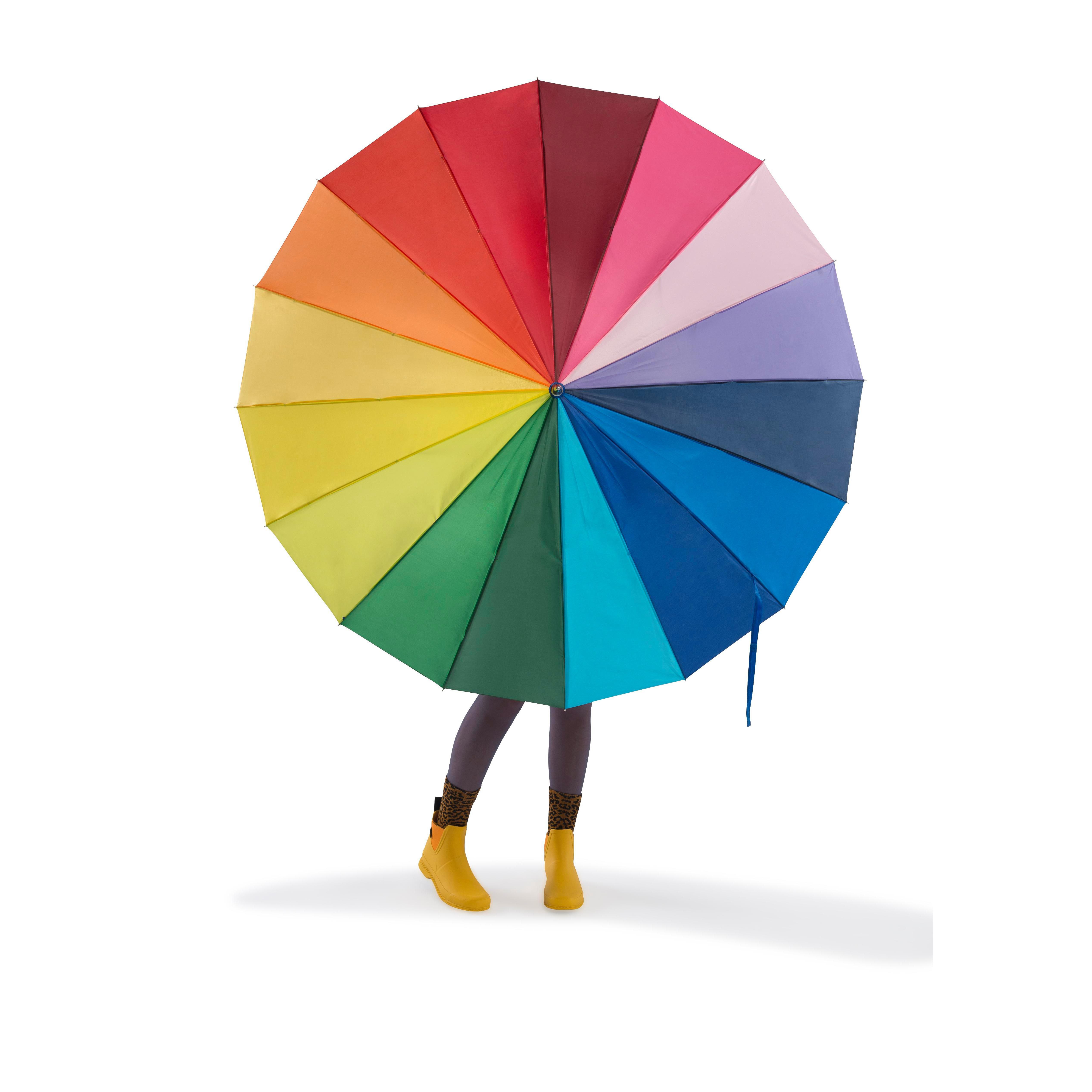 Regenbogenregenschirm Haya | 190T