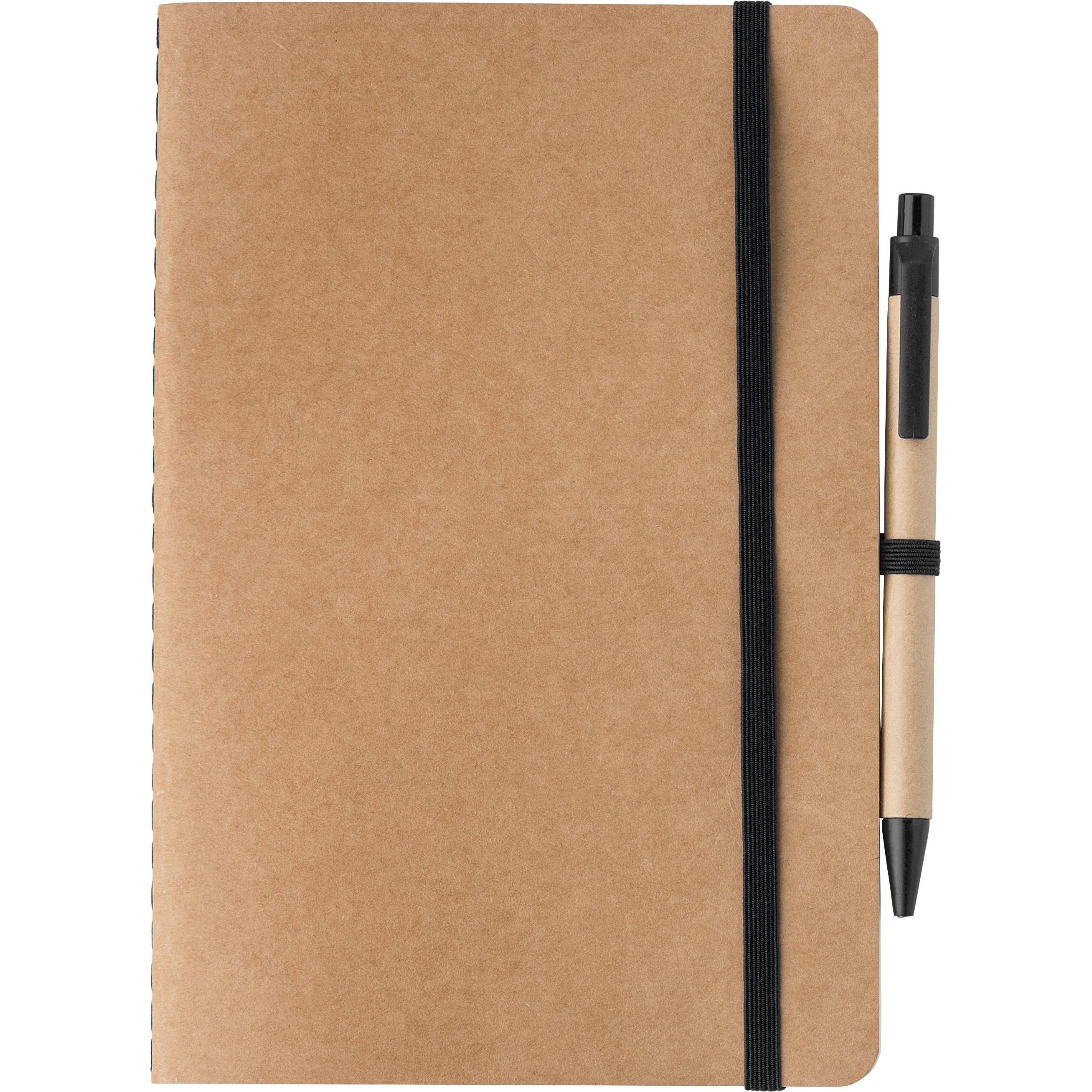 Notizbuch Theodore | Karton | A5 | Blanko | Mit Stift