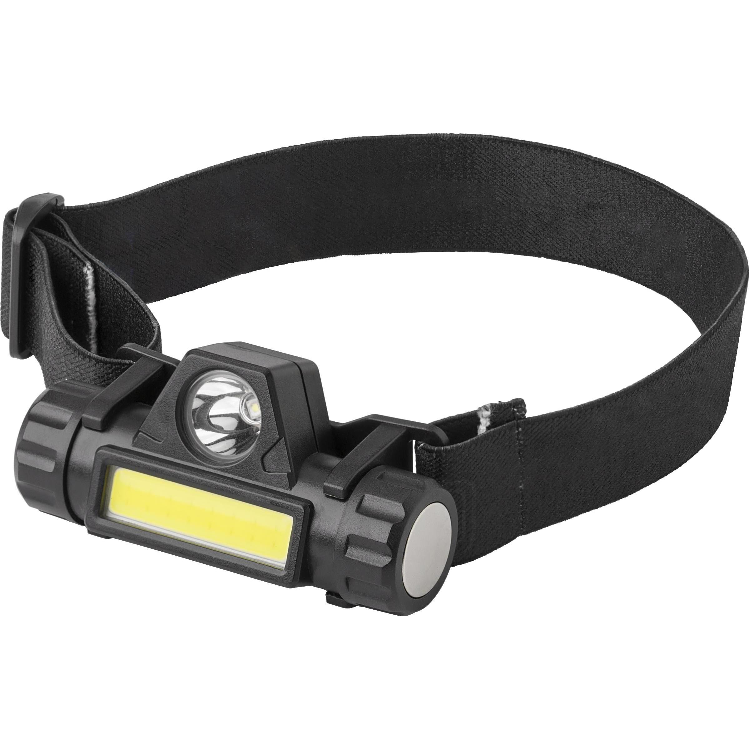 Stirnlampe Mina | Kunststoff | LED + COB | USB-C aufladbar