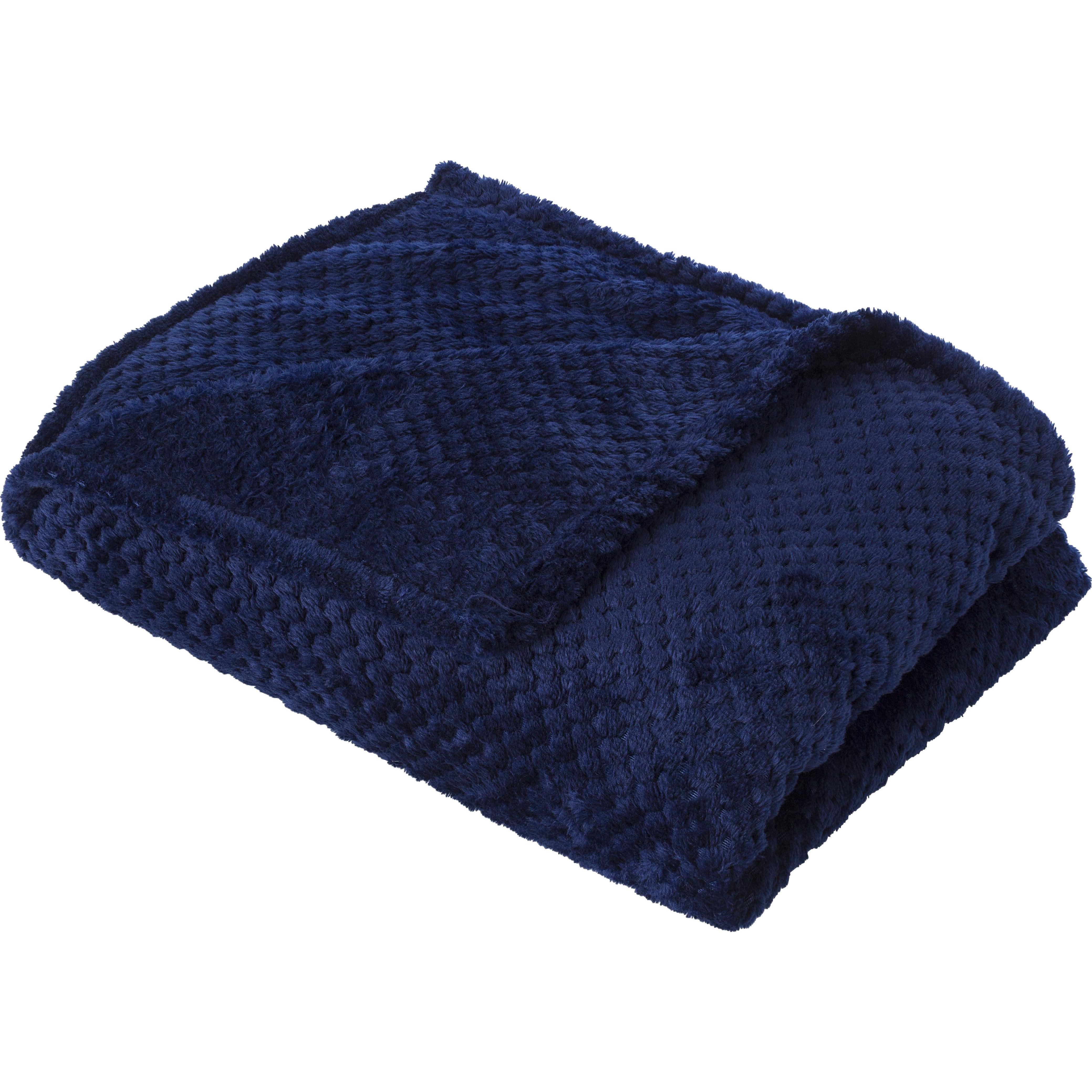 Decke Nikolai | Flanell-Fleece 230 g/m² | Waffeldesign