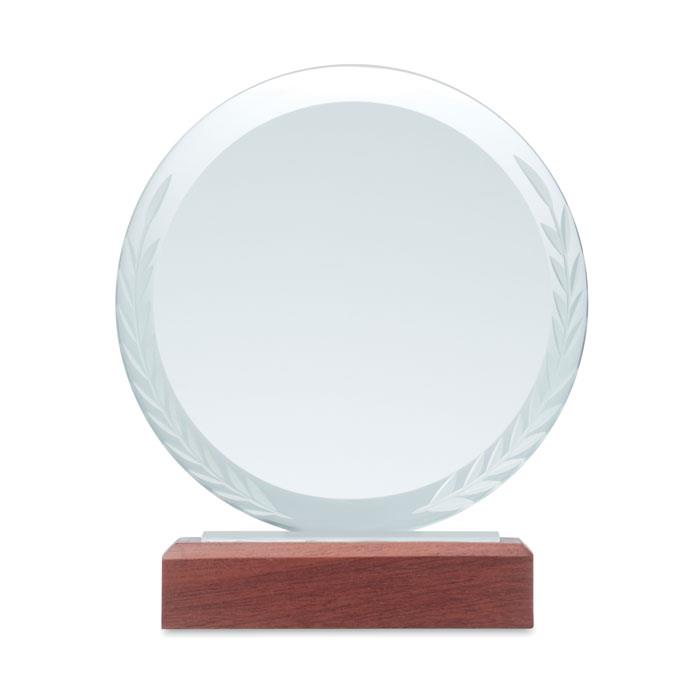 Runder Pokal Kristallglas