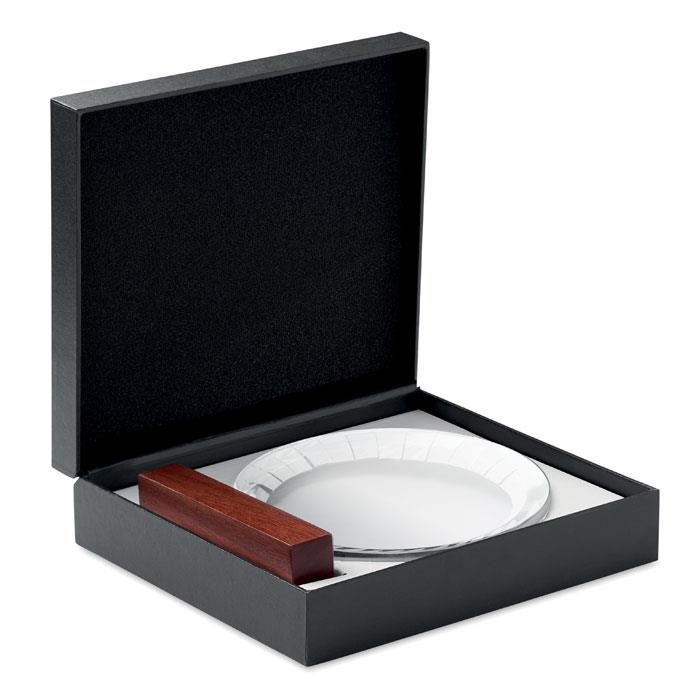 Runder Pokal Kristallglas