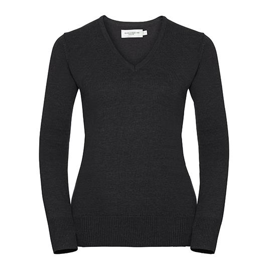 Ladies´ V-Neck Knitted Pullover