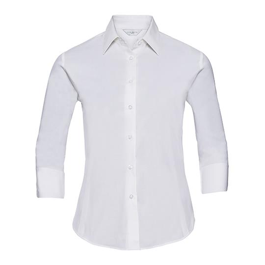 Ladies´ 3/4 Sleeve Fitted Stretch Shirt