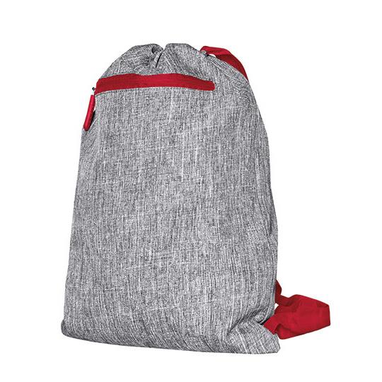 Grey Melange Red