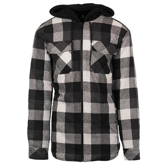 Men´s Flannel Jacket With Sherpa Hoodie