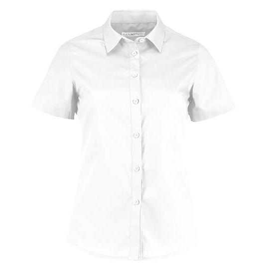 Women´s Tailored Fit Poplin Shirt Short Sleeve