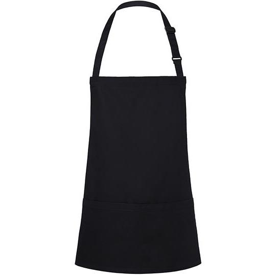 Kurze Latzschürze Basic mit Schnalle und Tasche