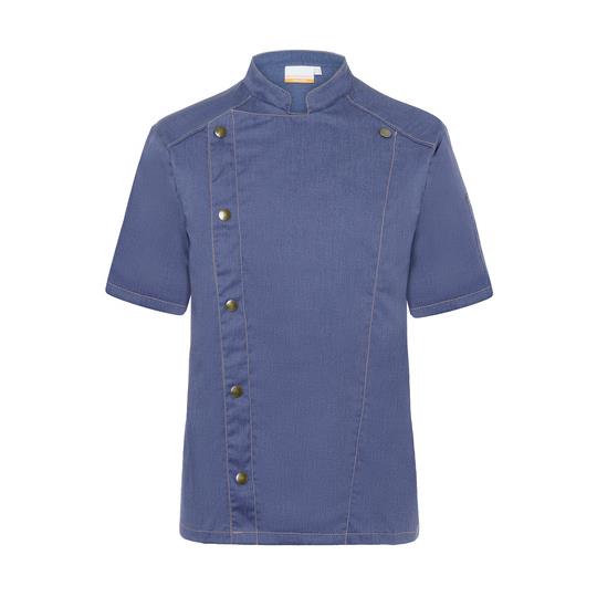 Kurzarm Kochjacke Jeans-Style