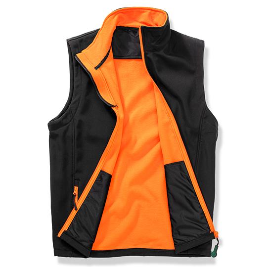 Men´s Printable Softshell Bodywarmer with Recycled Fleece Inner