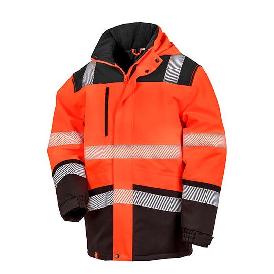 Fluorescent Orange Black