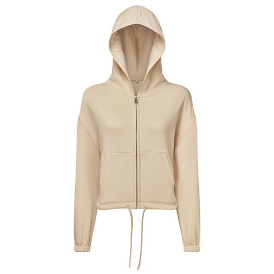 Women´s Recycled Drawstring Full-Zip Hoodie