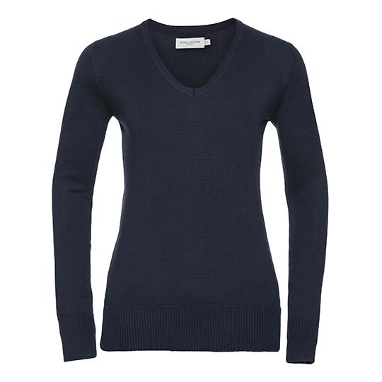 Ladies´ V-Neck Knitted Pullover