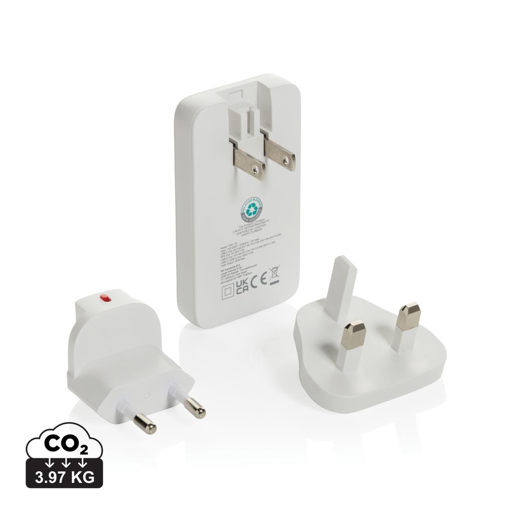 Fluxo flaches RCS 65W GaN-Ladegerät mit Stecker-Adaptern