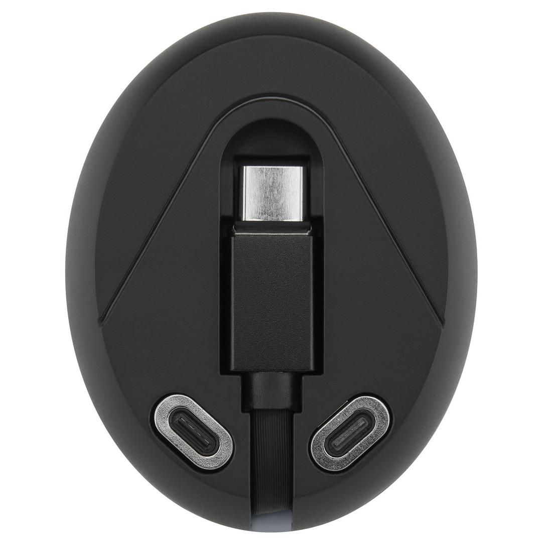 ROLL UP Ausziehbares Multifunktions-Kabel zum Laden und Datenübertragen mit USB-C, Micro-USB und Lightning
