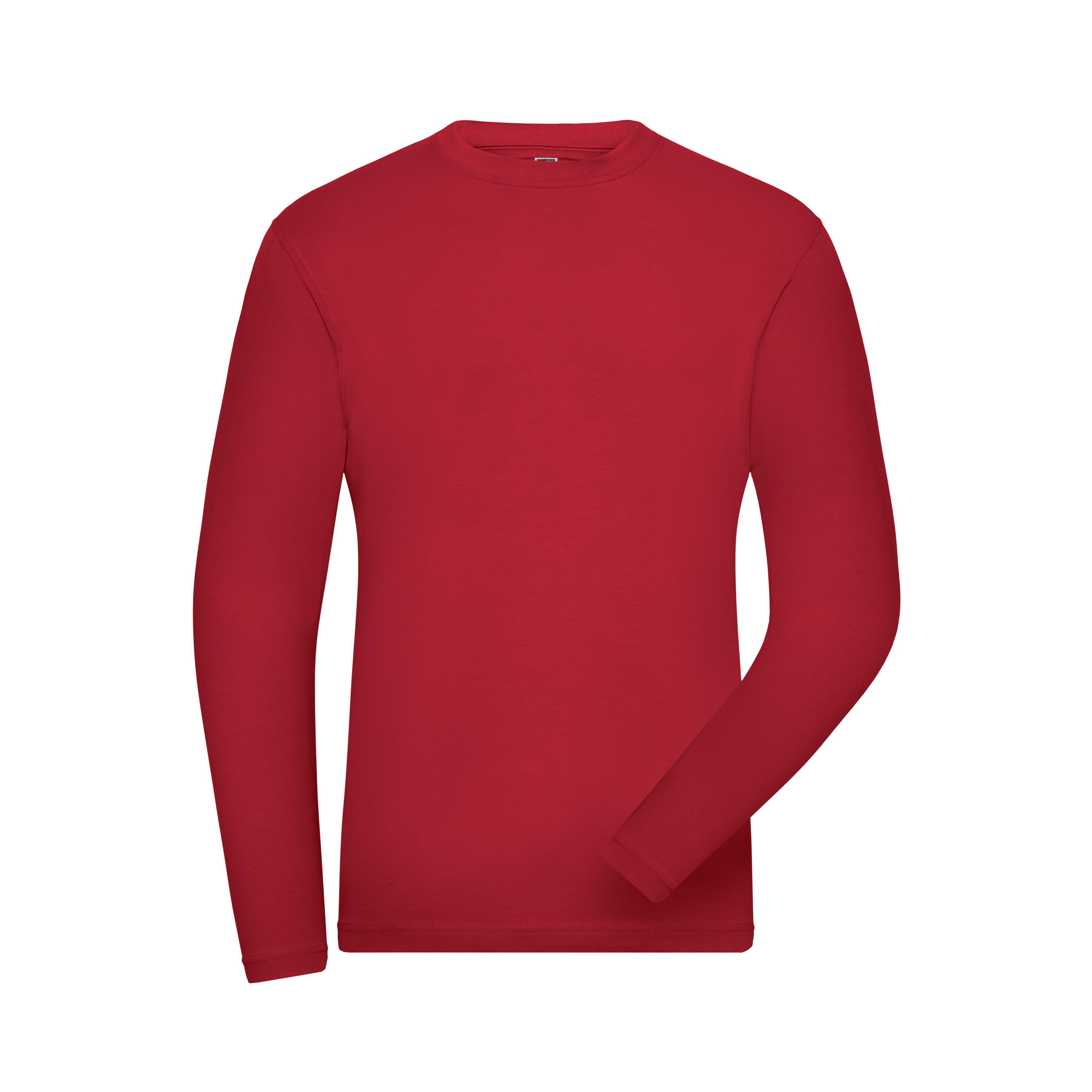 Men´s ORGANIC Stretch-Longsleeve Work - SOLID -   OCS Blended